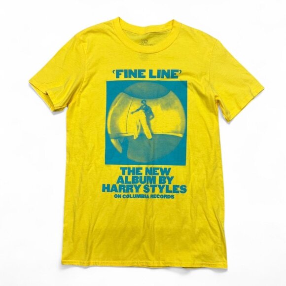 Harry Styles “Fine‎ Line” Yellow Cotton T-Shirt Medium Limited Edition - Picture 1 of 4